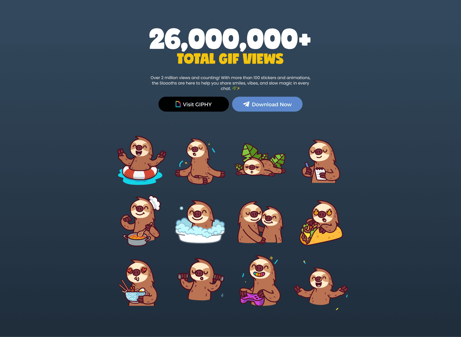 Sloooths GIPHY results