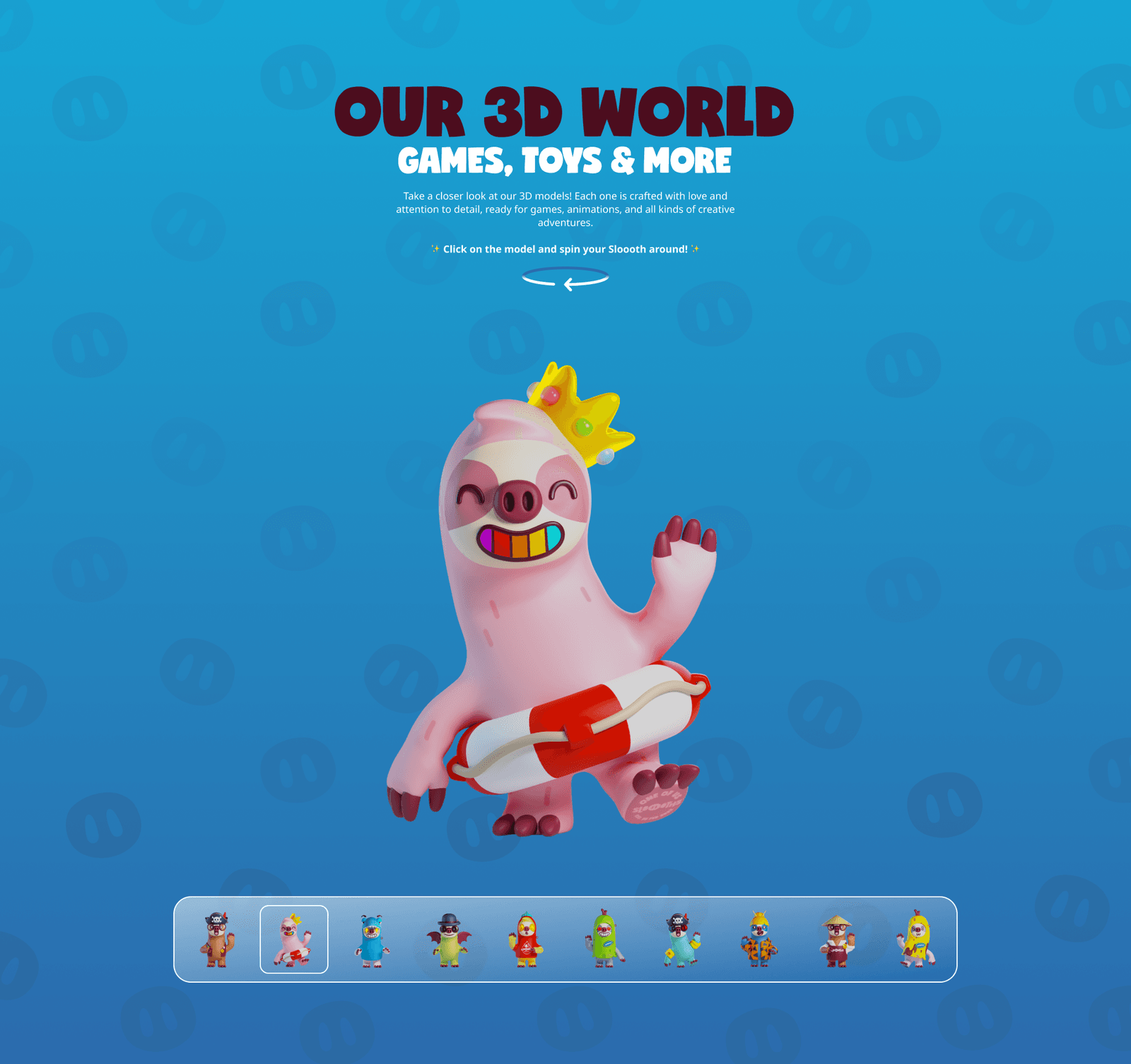 Sloooths character system
