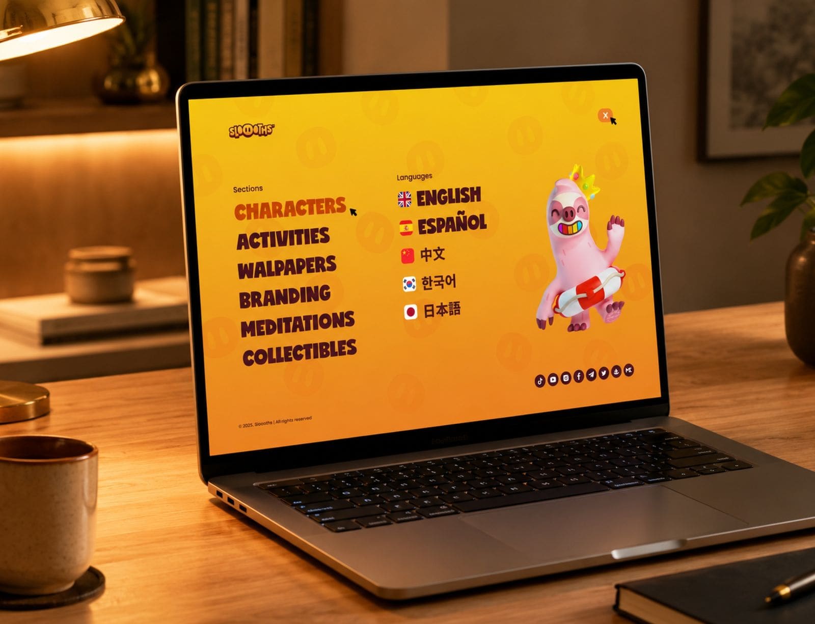 Sloooths: Digital-First Character Brand.